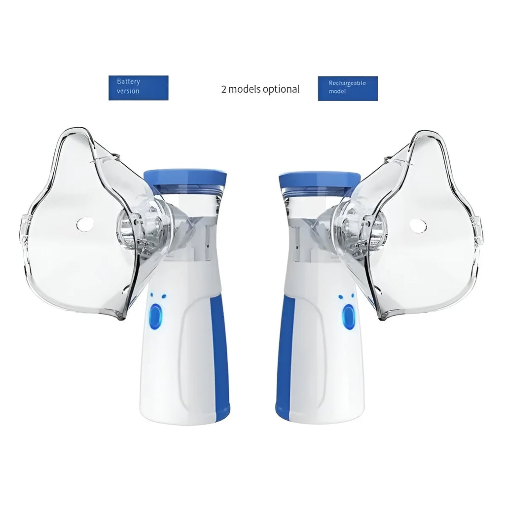 Portable Mesh Nebulizer Machine JSL-W302 with Masks & Mini Inhaler for Kids & Adults