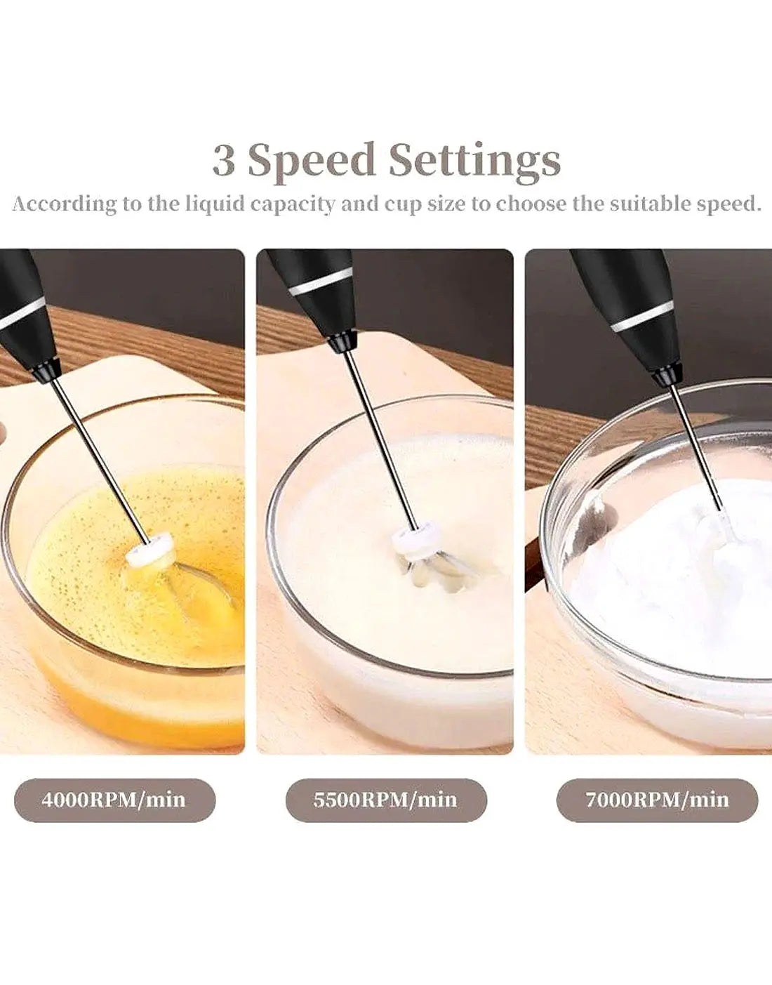 2 in 1 Rechargeable Coffee Beater